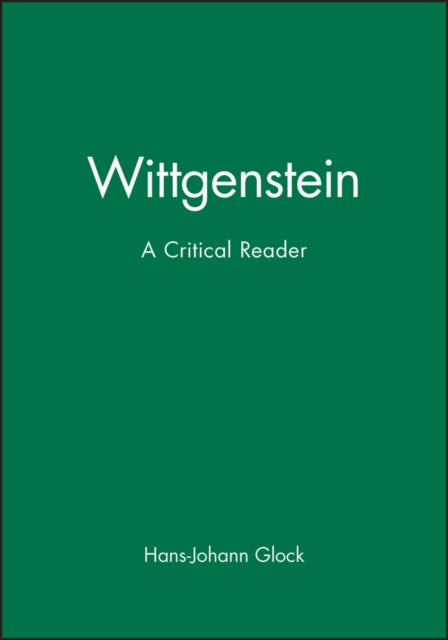 Book cover of: Wittgenstein. By: Hans-Johann Glock