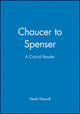 Book cover of: Chaucer to Spenser. By: Derek Albert Pearsall