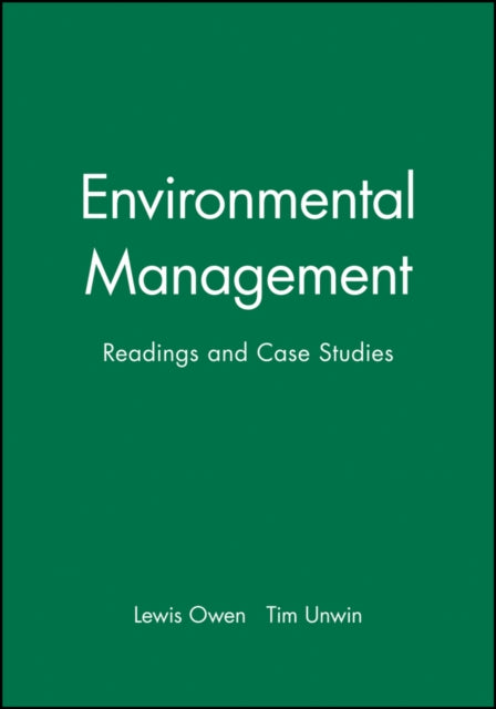 Book cover of: Environmental Management. By: Lewis A. Owen