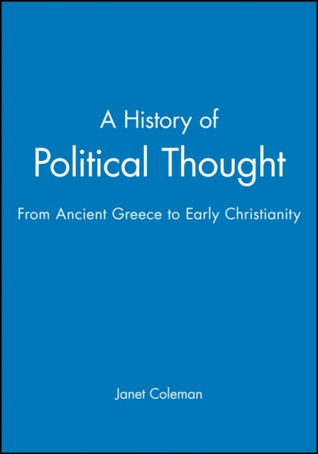 Book cover of: History of Political Thought. By: Janet Coleman