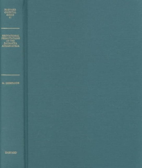 Recitational Permutations of the Saunakiya Atharvaveda