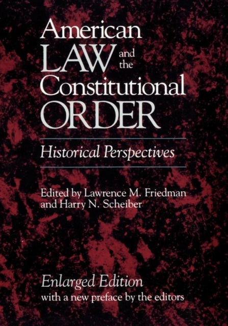 Book cover of: American Law and the Constitutional Order