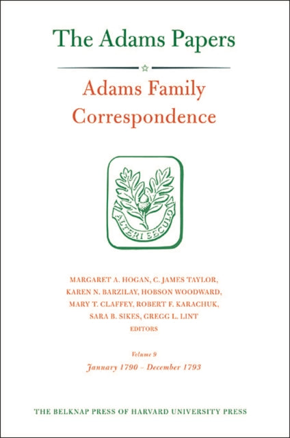 Book cover of: Adams Family Correspondence. By: Adams Family Association Staff