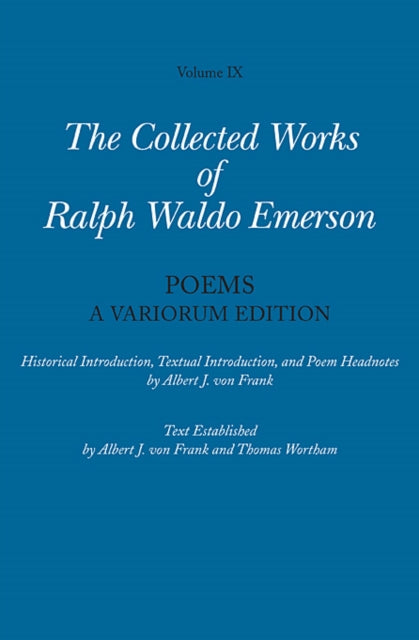 Book cover of: Collected Works of Ralph Waldo Emerson