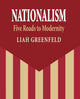 Book cover of: Nationalism. By: Liah Greenfeld