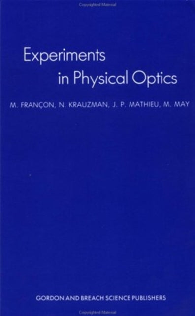 Book cover of: Experiments In Physical Optics