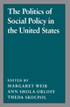 Book cover of: Politics of Social Policy in the United States