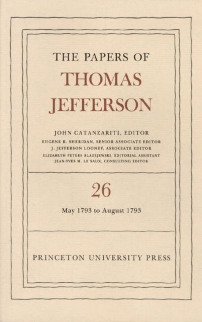 Book cover of: Papers of Thomas Jefferson, Volume 26. By: Thomas Jefferson