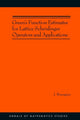 Book cover of: Green's Function Estimates for Lattice Schrodinger Operators and Applications. By: Jean Bourgain