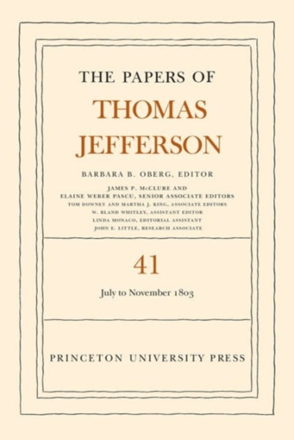 Book cover of: Papers of Thomas Jefferson, Volume 41. By: Thomas Jefferson