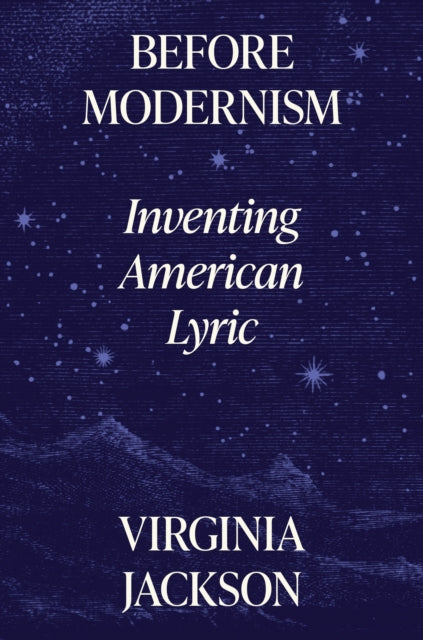 Book cover of: Before Modernism. By: Virginia Jackson