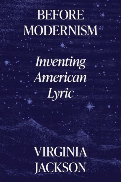 Book cover of: Before Modernism. By: Virginia Jackson