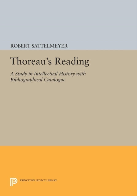 Book cover of: Thoreau's Reading. By: Robert Sattelmeyer