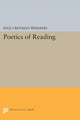 Book cover of: Poetics of Reading. By: Inge Crosman Wimmers