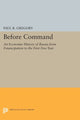 Book cover of: Before Command. By: Paul R. Gregory