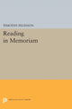 Book cover of: Reading In Memoriam. By: Timothy Peltason