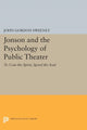 Book cover of: Jonson and the Psychology of Public Theater. By: John Gordon Sweeney