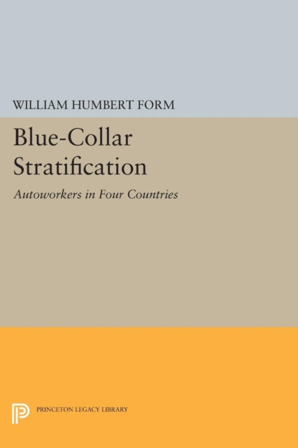 Book cover of: Blue-Collar Stratification. By: William Humbert Form