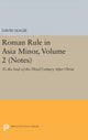 Book cover of: Roman Rule in Asia Minor, Volume 2 (Notes). By: David Magie