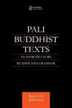 Book cover of: Pali Buddhist Texts. By: Rune Johansson