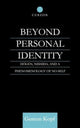 Book cover of: Beyond Personal Identity. By: Gereon Kopf