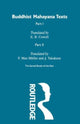 Book cover of: Buddhist Mahayana Texts. By: Edward B. Cowell