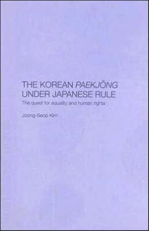 Korean Paekjong Under Japanese Rule