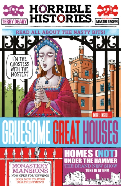 Book cover of: Gruesome Great Houses. By: Terry Deary
