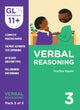 Book cover of: 11+ Practice Papers Verbal Reasoning Pack 3 (Multiple Choice)