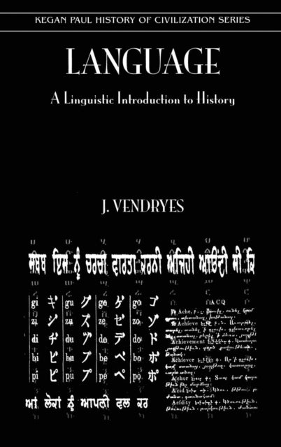 Book cover of: Language And Linguistic Introduction To History. By: J. Vendryes
