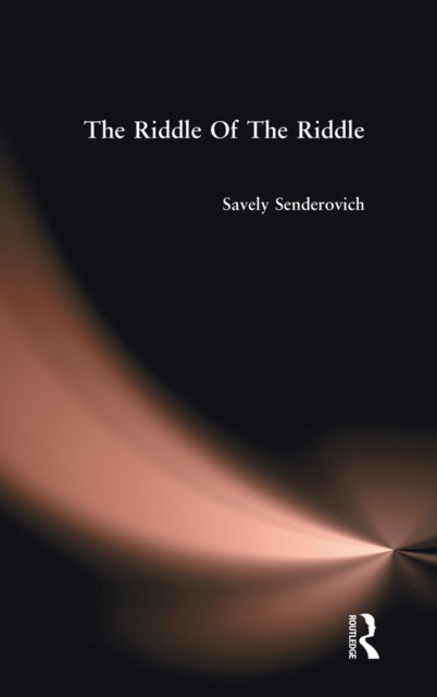 Book cover of: Riddle Of The Riddle. By: Savely Senderovich