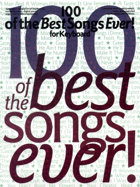 Book cover of: 100 Of The Best Songs Ever! For Keyboard