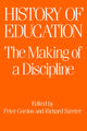 Book cover of: History of Education. By: Peter Gordon