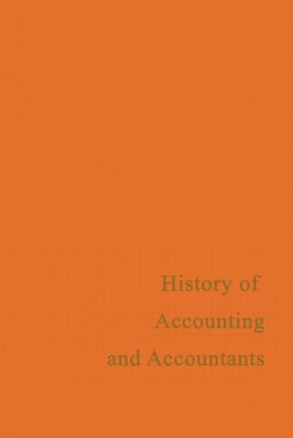 Book cover of: History of Accounting and Accountants