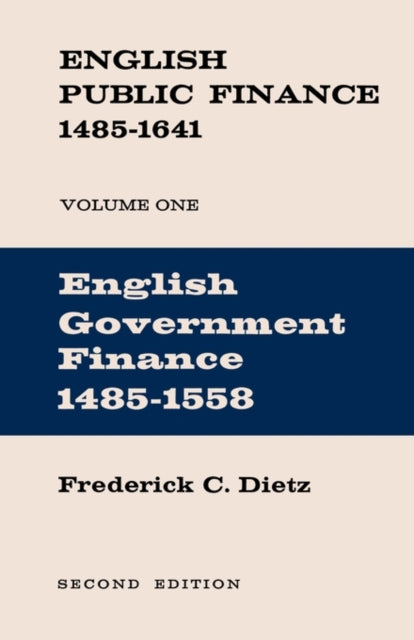 Book cover of: English Public Finance. By: Frederick Dietz
