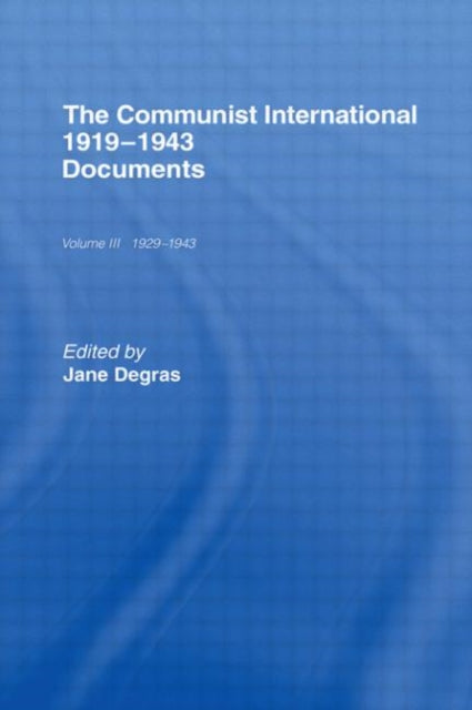Book cover of: Communist International. By: Jane Degras