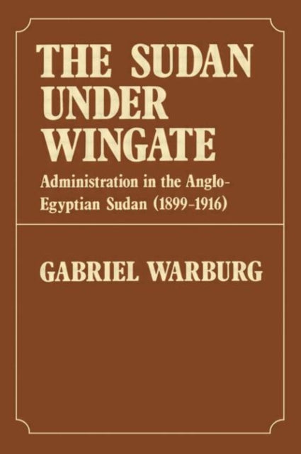 Book cover of: Sudan Under Wingate