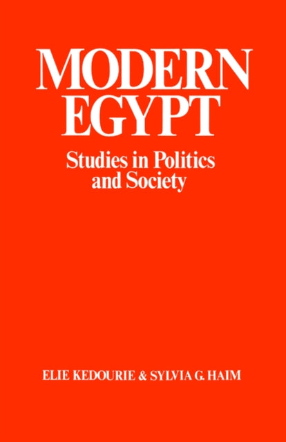 Book cover of: Modern Egypt. By: Elie Kedourie