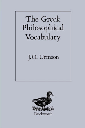 The Greek Philosophical Vocabulary