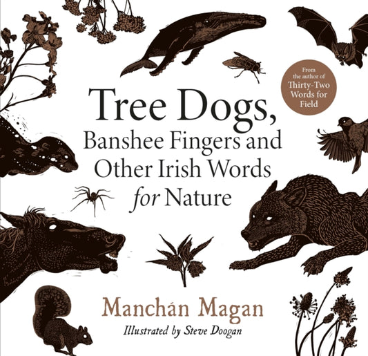 Book cover of: Tree Dogs, Banshee Fingers and Other Irish Words for Nature. By: Manchán Magan