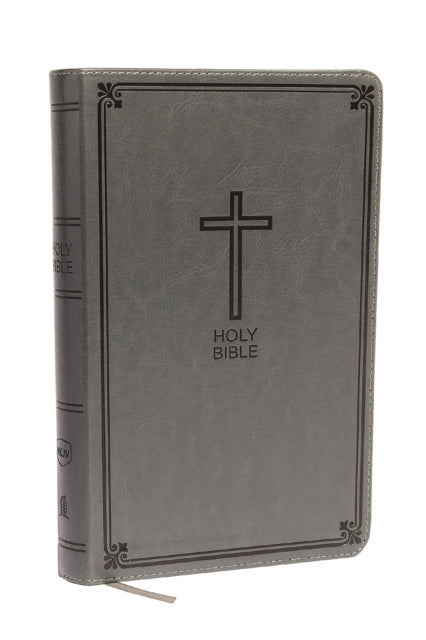 Book cover of: NKJV, Deluxe Gift Bible, Leathersoft, Gray, Red Letter, Comfort Print. By: Thomas Thomas Nelson