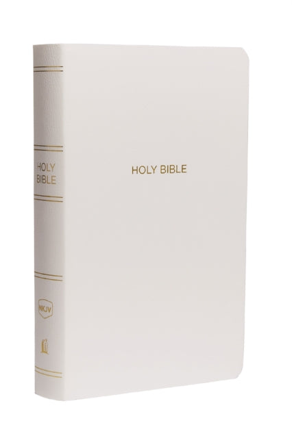 Book cover of: NKJV, Gift and Award Bible, Leather-Look, White, Red Letter, Comfort Print. By: Thomas Thomas Nelson