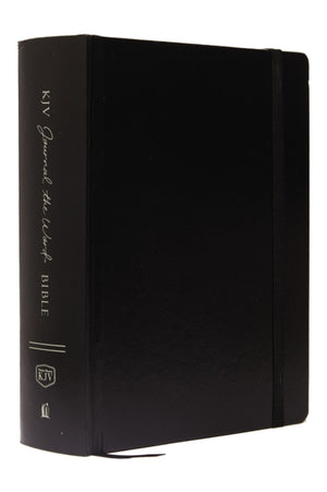 KJV Large Print Bible, Journal the Word, Reflect, Journal or Create Art Next to Your Favorite Verses (Black Hardcover, Red Letter, Comfort Print: King James Version, Holy Bible)