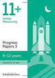 Book cover of: 11+ Verbal Reasoning Progress Papers Book 3: KS2, Ages 9-12