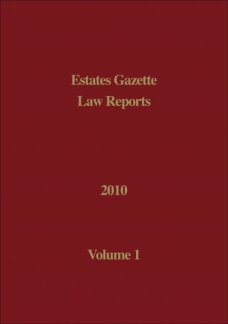 Book cover of: EGLR 2010 Volume 1. By: Hazel Marshall