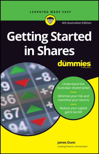 Book cover of: Getting Started in Shares For Dummies. By: James Dunn