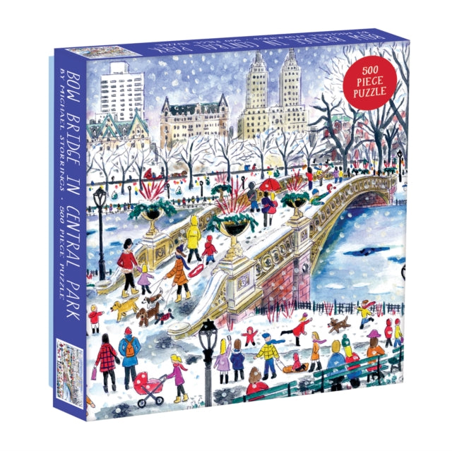 Book cover of: Michael Storrings Bow Bridge In Central Park 500 Piece Puzzle. By: Michael Storrings