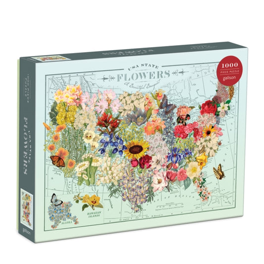 Book cover of: Wendy Gold USA State Flowers 1000 Piece Puzzle