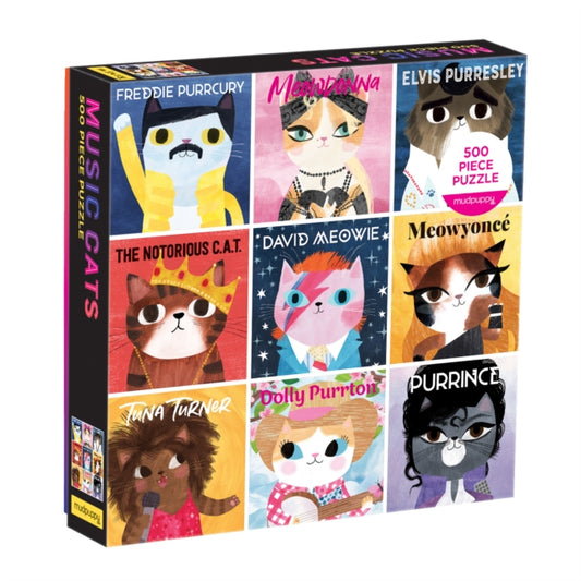 Book cover of: Music Cats 500 Piece Family Puzzle