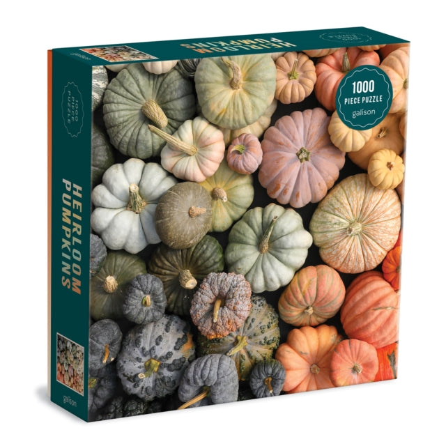 Book cover of: Heirloom Pumpkins 1000 Piece Puzzle in Square Box